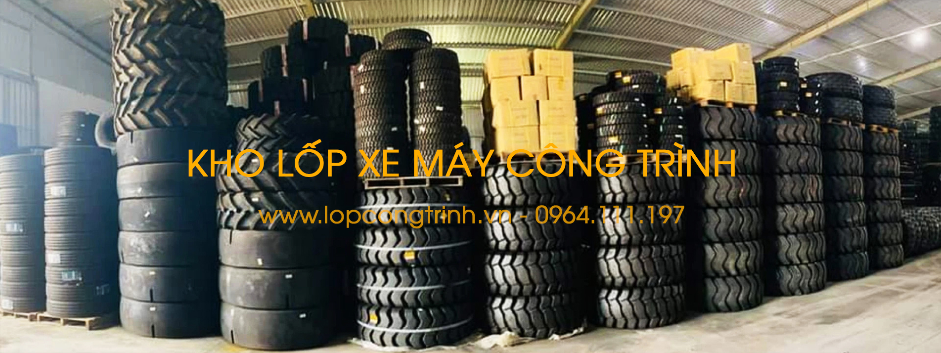 Lốp xe và máy công trình