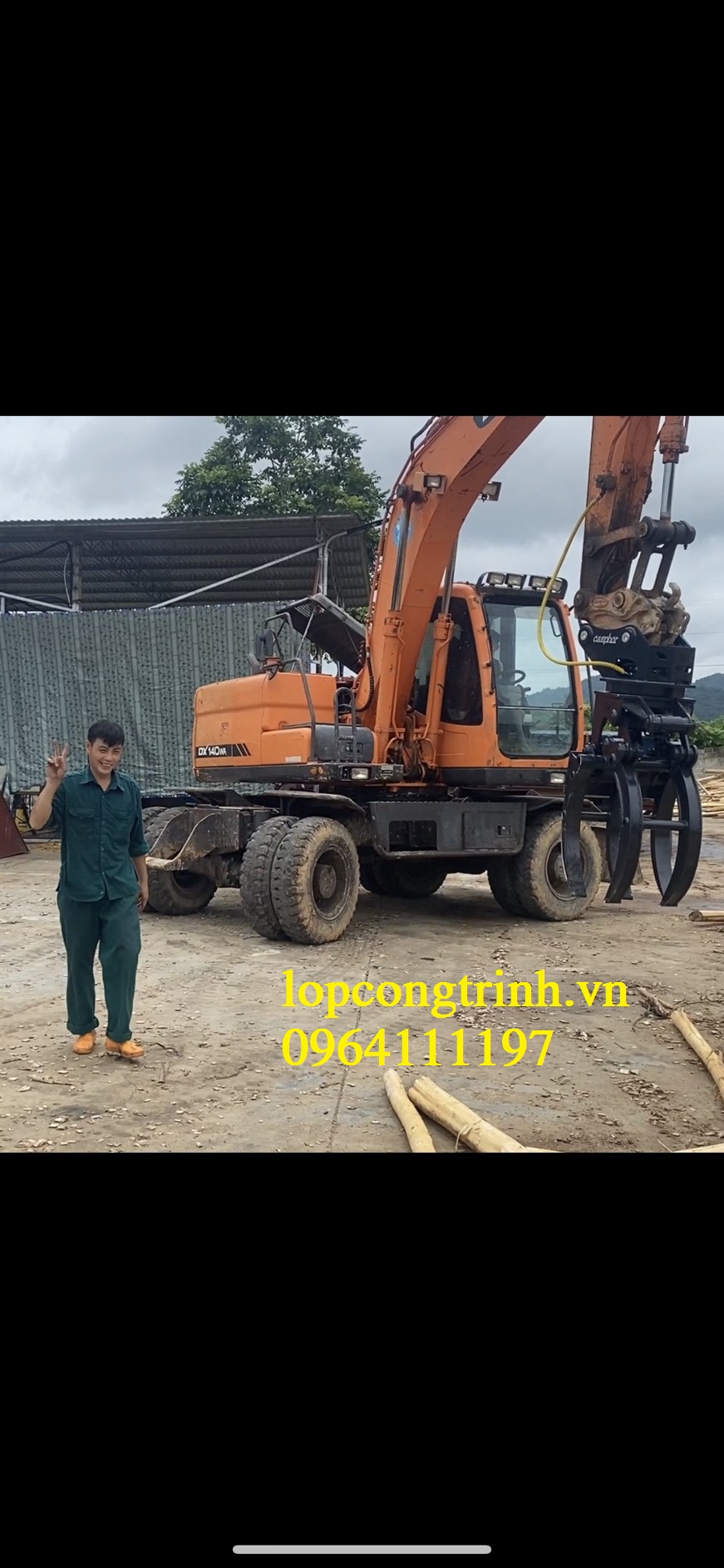 Bộ công tác kẹp gỗ