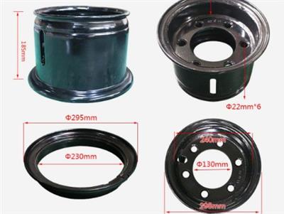 Lazang xe nâng điện 18x7-8, Mâm trước xe điện 18x7-8 cho xe 1,5 tấn.